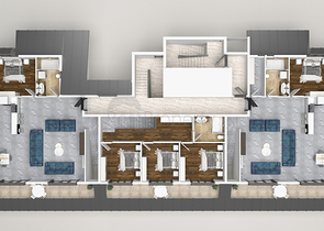 Neubaukomplex im europäischen Bezirk Oba