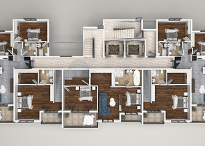Neubaukomplex im europäischen Bezirk Oba