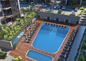 Neubaukomplex im europäischen Bezirk Oba