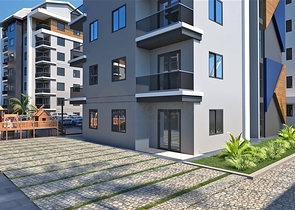 Neubaukomplex im europäischen Bezirk Oba