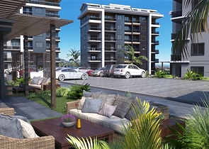 Neubaukomplex im europäischen Bezirk Oba