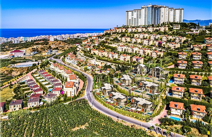 Neues Villenprojekt im Stadtteil Kargicak 