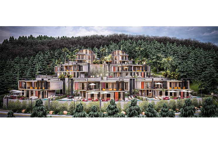 Neues Villenprojekt im Stadtteil Kargicak 