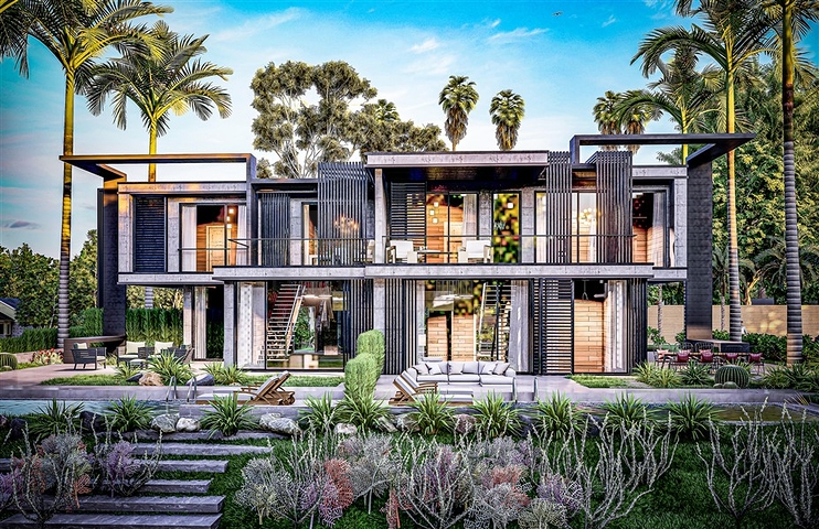 Neues Villenprojekt im Stadtteil Kargicak 