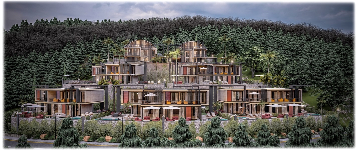 Neues Villenprojekt im Stadtteil Kargicak 