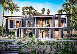 Neues Villenprojekt im Stadtteil Kargicak 