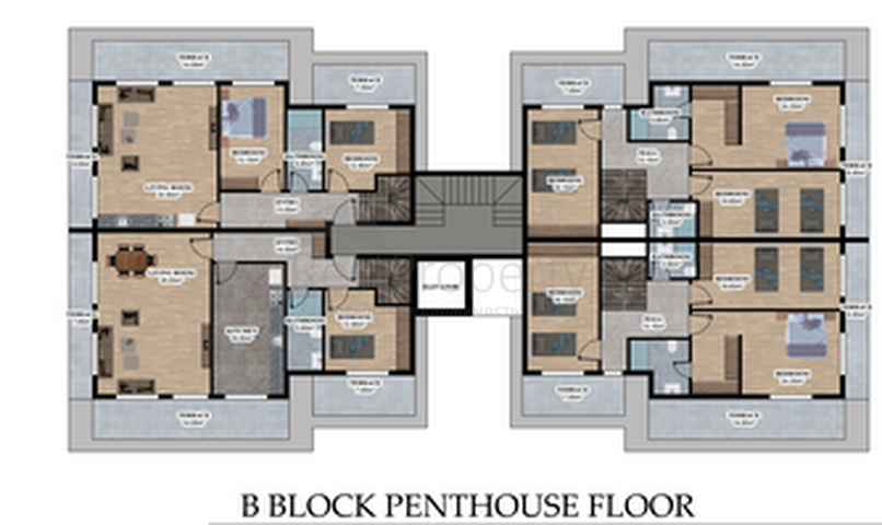 Die im Bau befindliche Wohnanlage im europäischen Bezirk Oba