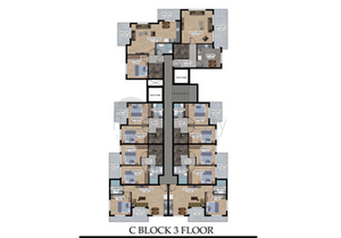 Die im Bau befindliche Wohnanlage im europäischen Bezirk Oba