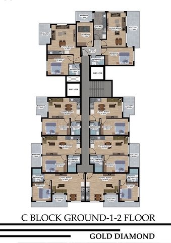 Die im Bau befindliche Wohnanlage im europäischen Bezirk Oba