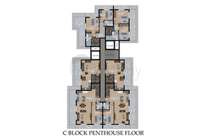 Die im Bau befindliche Wohnanlage im europäischen Bezirk Oba