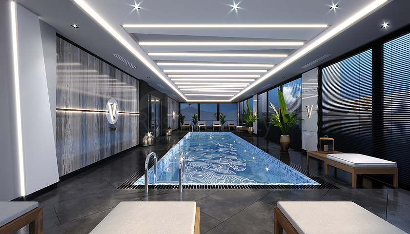 Neubaukomplex im Stadtteil Mahmutlar