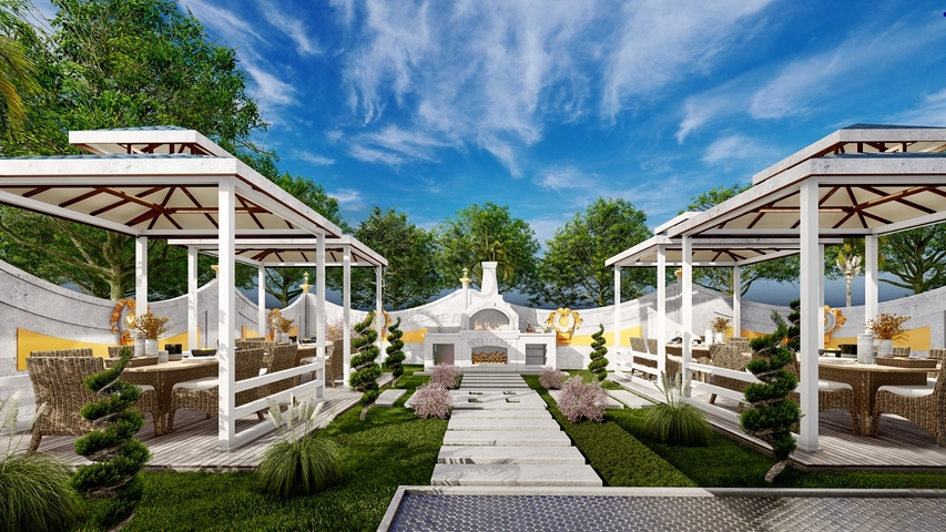 Neubaukomplex im Stadtteil Mahmutlar