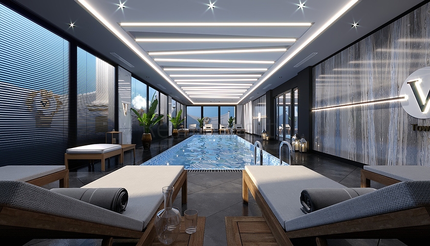 Neubaukomplex im Stadtteil Mahmutlar