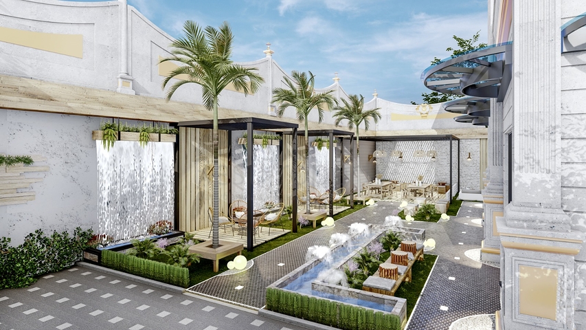 Neubaukomplex im Stadtteil Mahmutlar