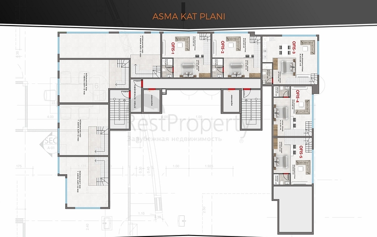 Im Bau befindlicher Komplex im Bezirk Mahmutlar