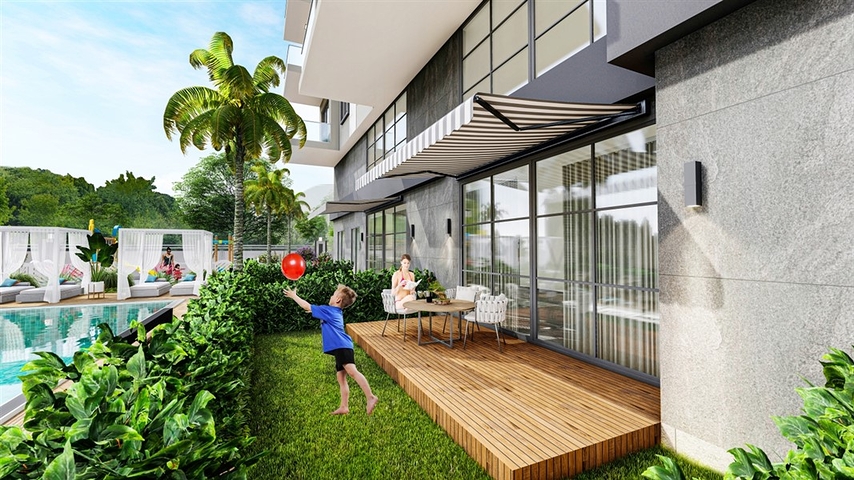 Im Bau befindlicher Komplex im Bezirk Mahmutlar