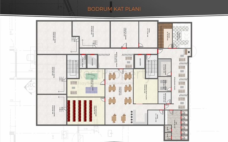 Im Bau befindlicher Komplex im Bezirk Mahmutlar