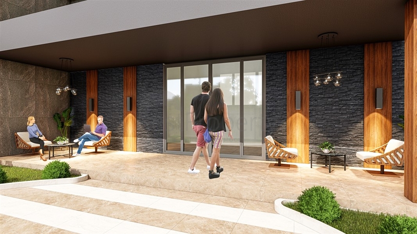 Im Bau befindlicher Komplex im Bezirk Mahmutlar