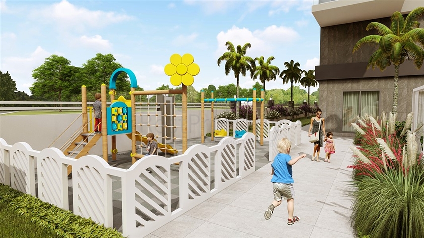 Im Bau befindlicher Komplex im Bezirk Mahmutlar