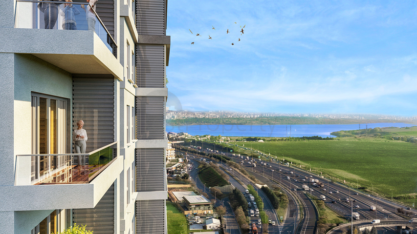 Komplex in Istanbul mit perfekter Verkehrsanbindung