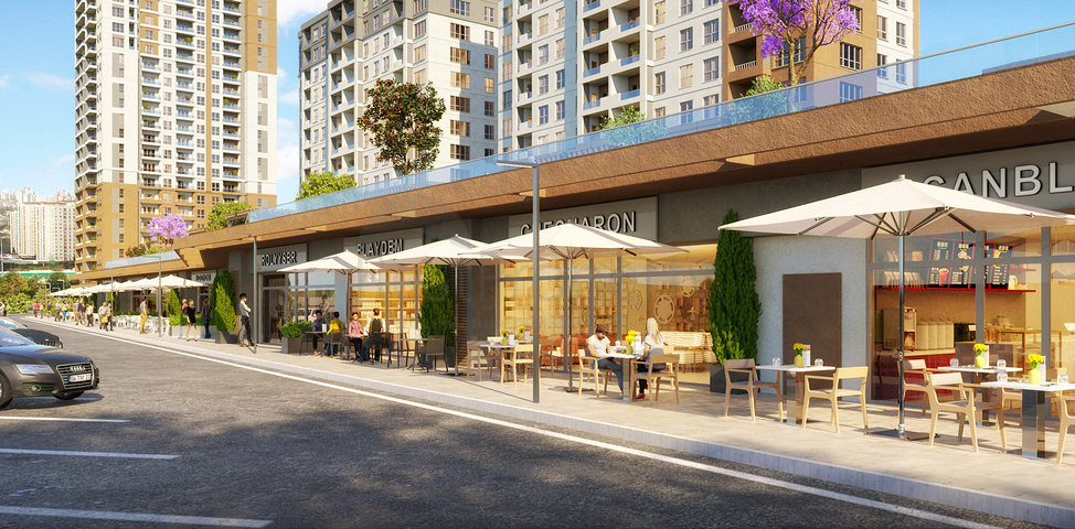 Komplex in Istanbul mit perfekter Verkehrsanbindung