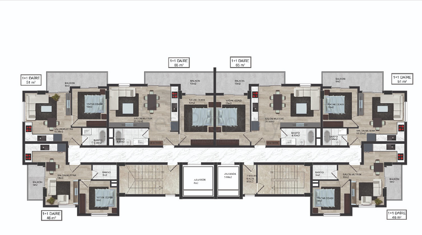 Neues Bauprojekt in Mahmutlar