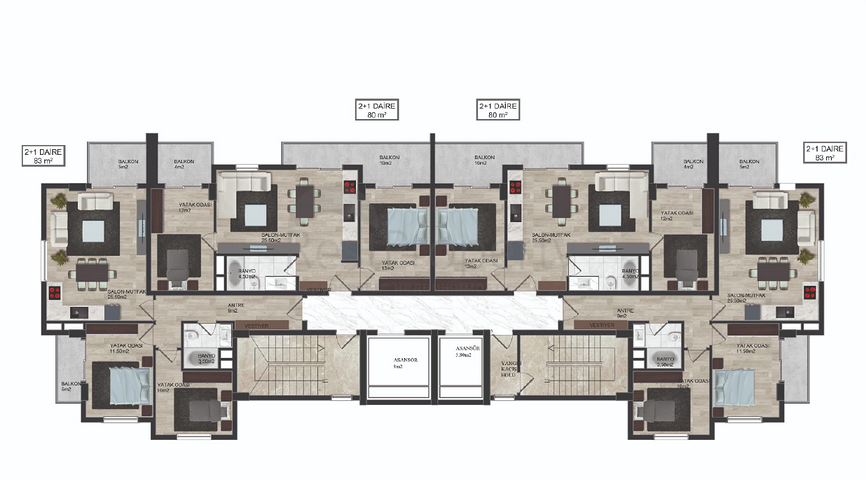 Neues Bauprojekt in Mahmutlar