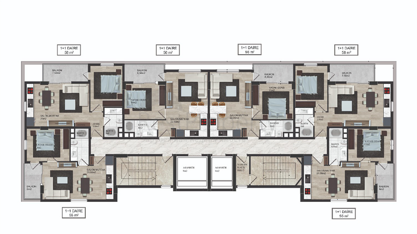 Neues Bauprojekt in Mahmutlar