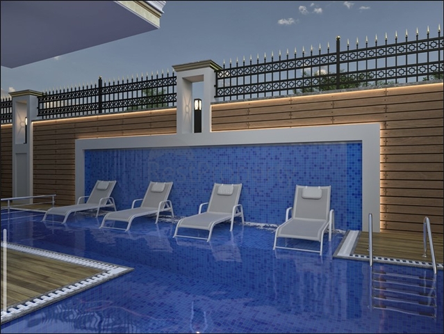 Boutique-Komplex in Mahmutlar, 800 m vom Meer entfernt 