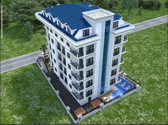 Boutique-Komplex in Mahmutlar, 800 m vom Meer entfernt 