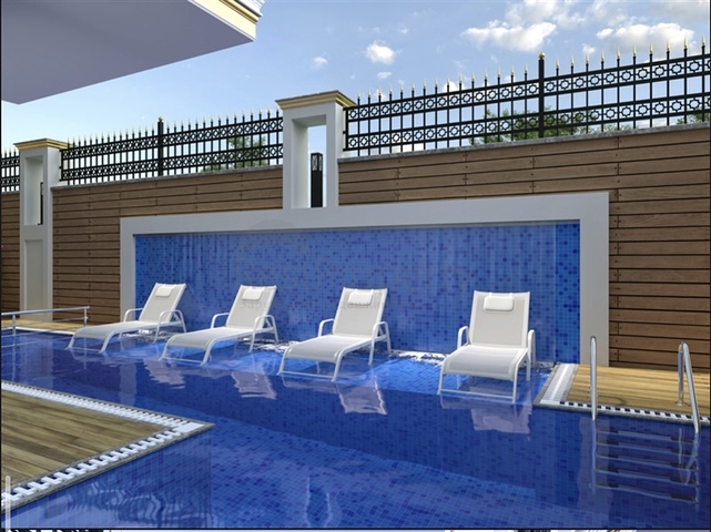 Boutique-Komplex in Mahmutlar, 800 m vom Meer entfernt 