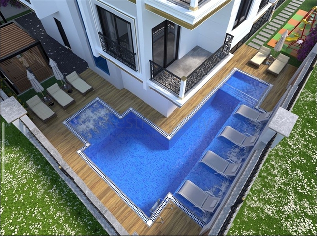 Boutique-Komplex in Mahmutlar, 800 m vom Meer entfernt 