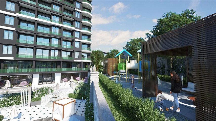 Elite-Komplex im Bau in Demirtas