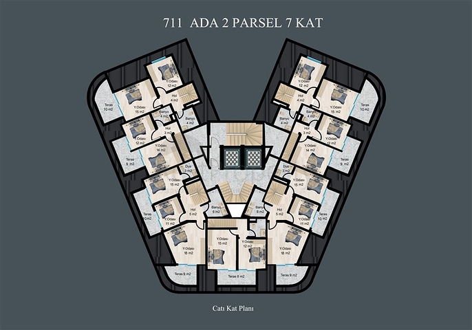 Elite-Komplex im Bau in Demirtas