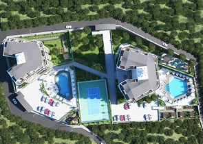 Elite-Komplex im Bau in Demirtas