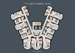 Elite-Komplex im Bau in Demirtas