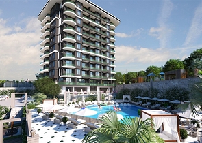 Elite-Komplex im Bau in Demirtas