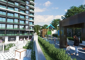 Elite-Komplex im Bau in Demirtas