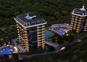 Elite-Komplex im Bau in Demirtas