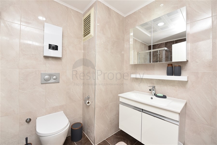 Zweizimmerwohnung mit Möbeln im Stadtteil Avsallar