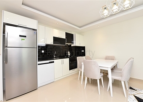 Zweizimmerwohnung mit Möbeln im Stadtteil Avsallar