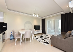 Zweizimmerwohnung mit Möbeln im Stadtteil Avsallar