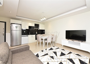 Zweizimmerwohnung mit Möbeln im Stadtteil Avsallar