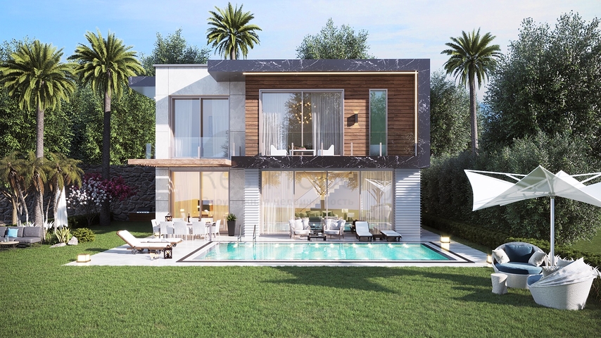 Luxusvillenprojekt im Bau in Yalıkavak 