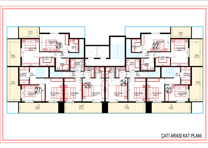 Neue Wohnanlage im Stadtteil Mahmutlar