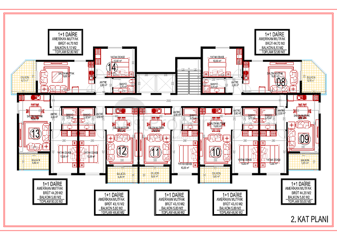 Neue Wohnanlage im Stadtteil Mahmutlar