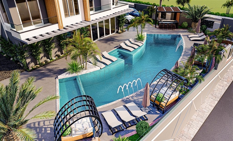 Wohnungen in einer neuen Wohnanlage in Mahmutlar