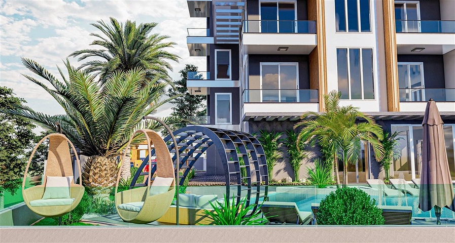 Wohnungen in einer neuen Wohnanlage in Mahmutlar