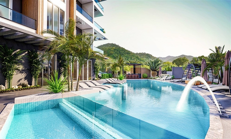 Wohnungen in einer neuen Wohnanlage in Mahmutlar