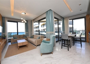 Möblierte Dreizimmerwohnung an der ersten Küste